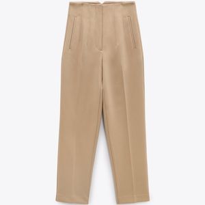 Zara Cigarette Tapered Pant, Tan